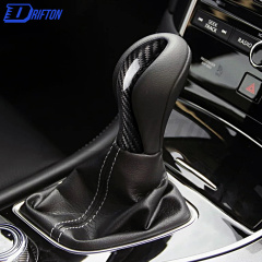 Dry Carbon Fiber Gear Shift Knob Trim For INFINITI Q50 2013-2017