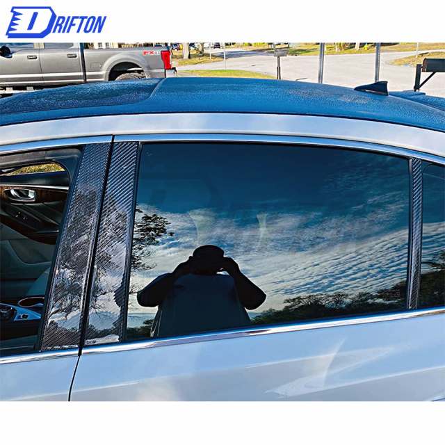 Carbon Fiber A B C Pillar Cover For INFINITI Q50 2014-2021