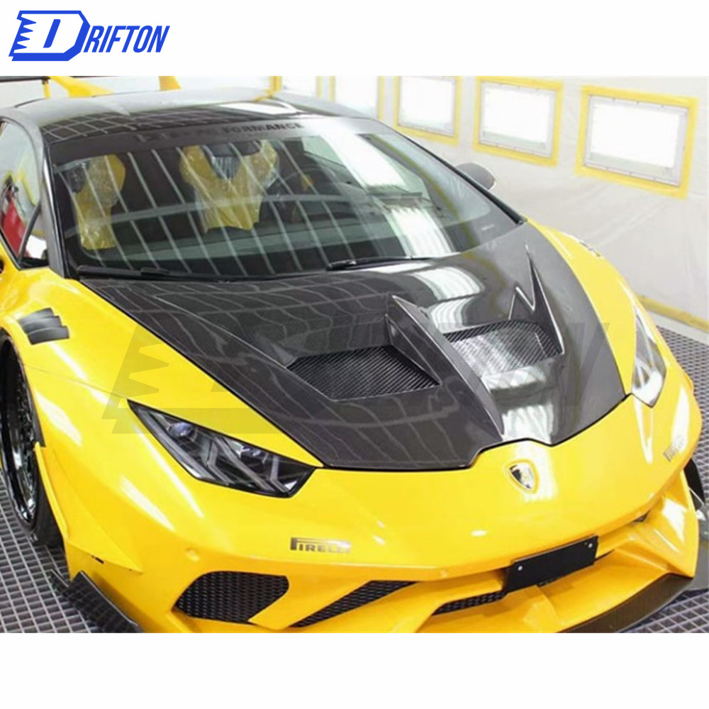 LB Style Dry Carbon Fiber Hood For Lamborghini Huracan Lp610-4 Lp580 2014-2016