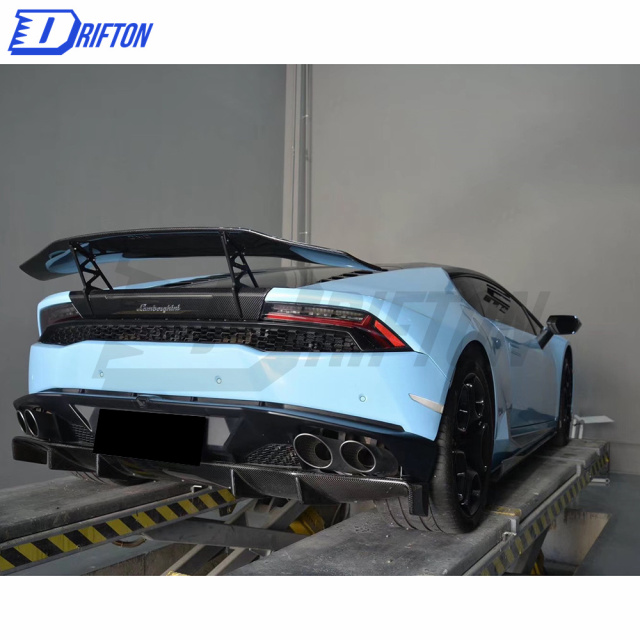 DMC Style Forged Dry Carbon Fiber Rear Spoiler With Trunk For Lamborghini Huracan LP610 & LP580 & EVO & Tecnica 2014-2025