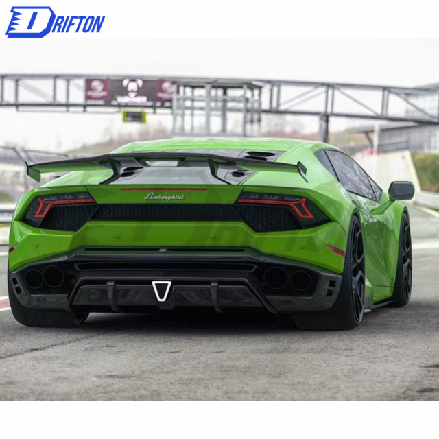 Drifton Style Dry Carbon Fiber Side Skirt For Lamborghini Huracan LP610 & LP580 2014-2019