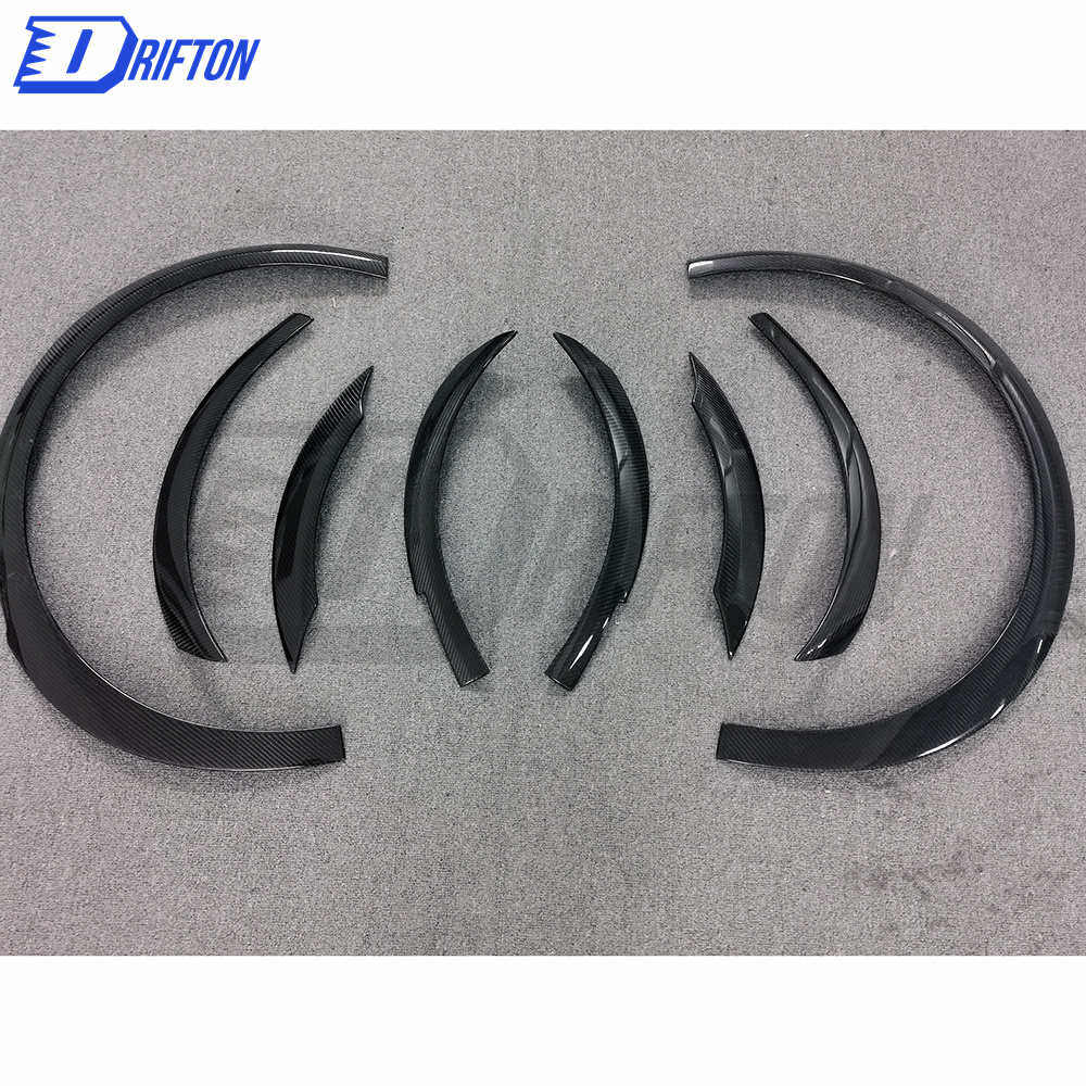 Artisan Style Carbon Fiber Fender Flare Wheel Trim 8 Pcs For Toyota Supra A90 GR