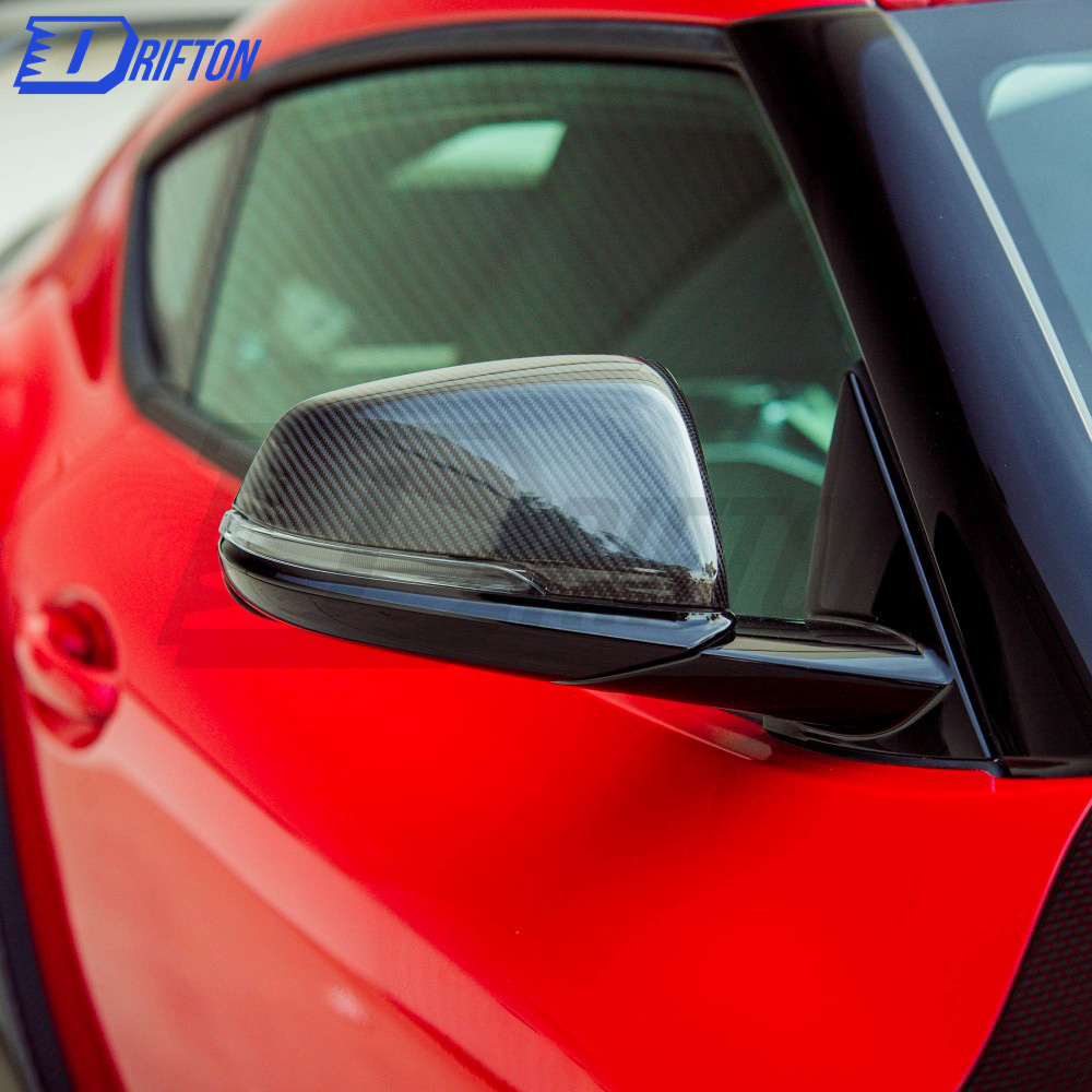 Dry Carbon Fiber Mirror Caps For Toyota Supra A90 2019-2020