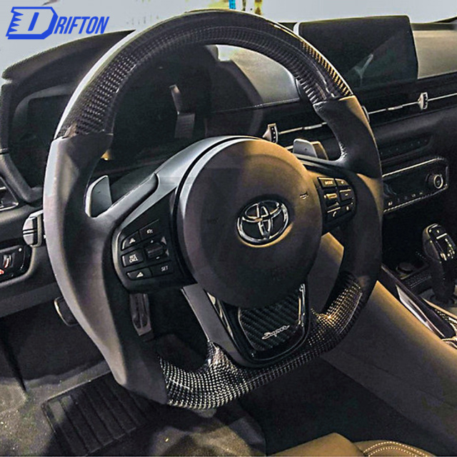 V3 Custom Made Carbon Fiber Steering Wheel For Supra A90 GR MK5 2019-2021