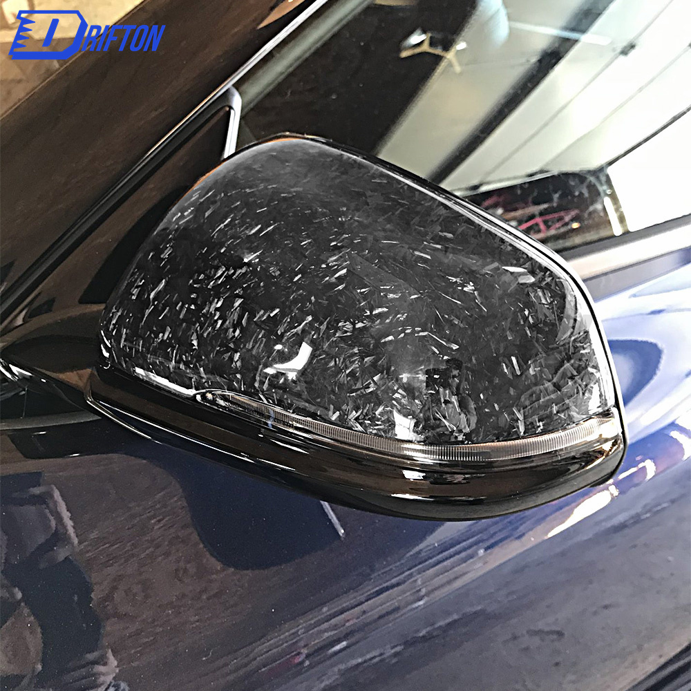 Dry Forged Carbon Fiber Mirror Caps (replacement) For Toyota Supra A90 2019-2020