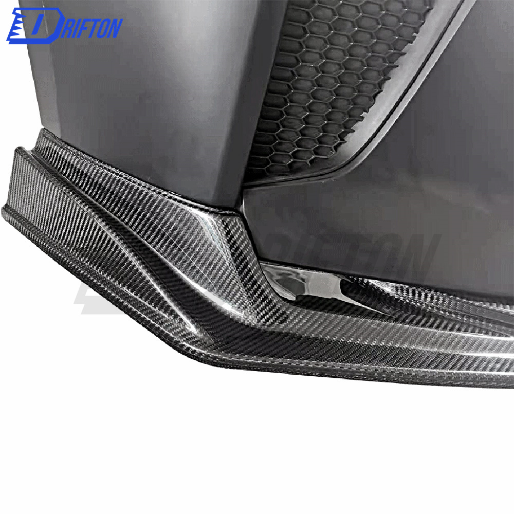 2017 Ver.-Style PP Front Bumper With TS Style Carbon Fiber Front Lip For Nissan R35 GTR 2017-2019