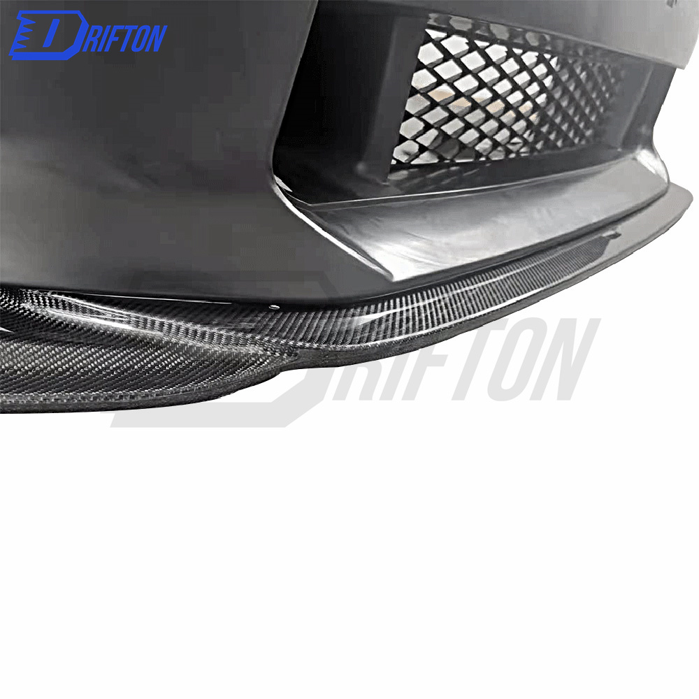 2017 Ver.-Style PP Front Bumper With TS Style Carbon Fiber Front Lip For Nissan R35 GTR 2017-2019
