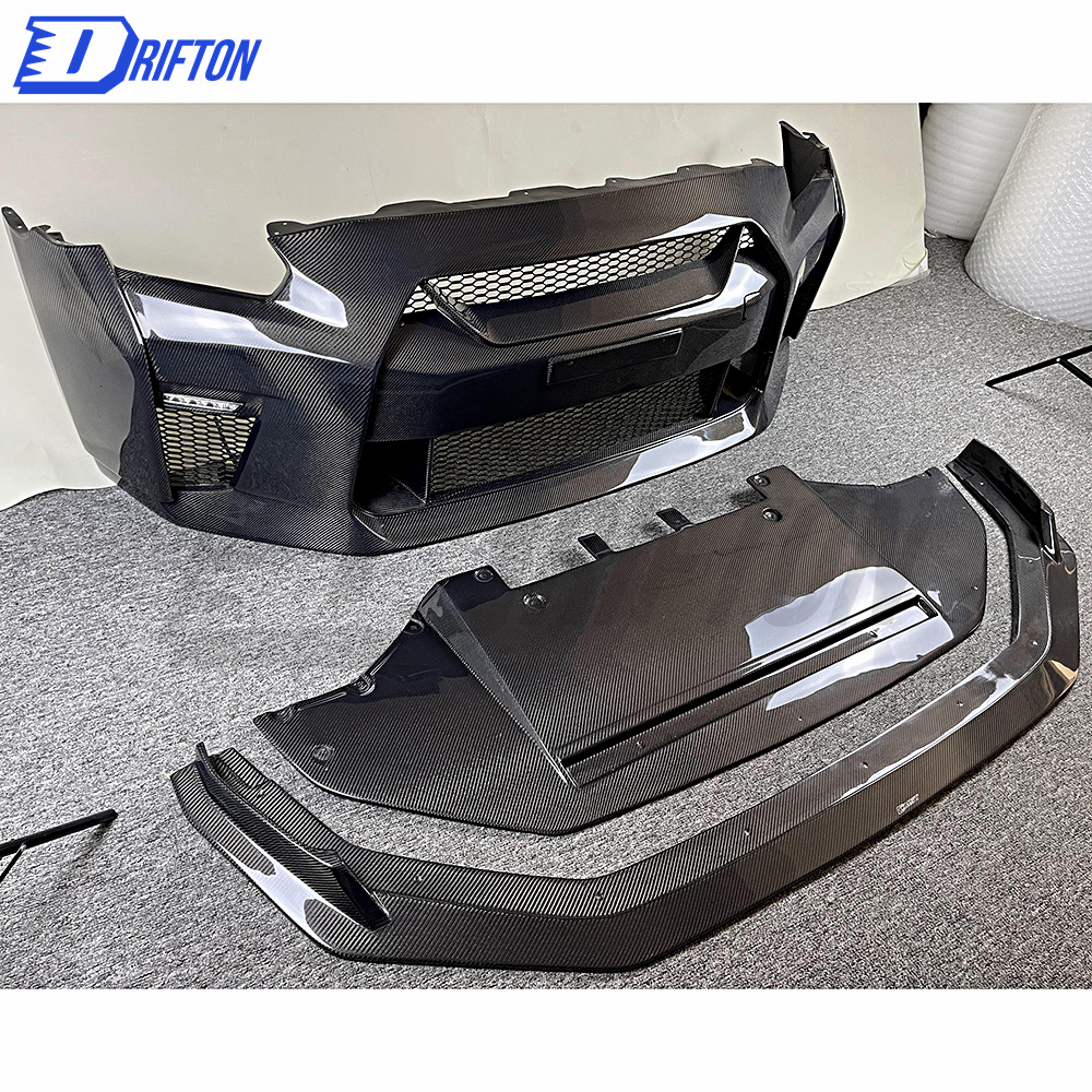CMST Style Full Carbon Fiber Front Bumper For Nissan R35 GTR 2017-2019