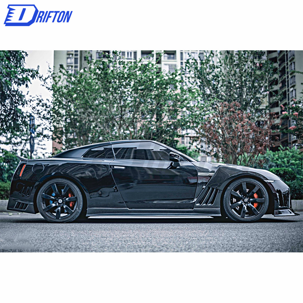 CMST V2 Style Half Carbon Fiber Front Bumper For Nissan R35 GTR 2008-2016