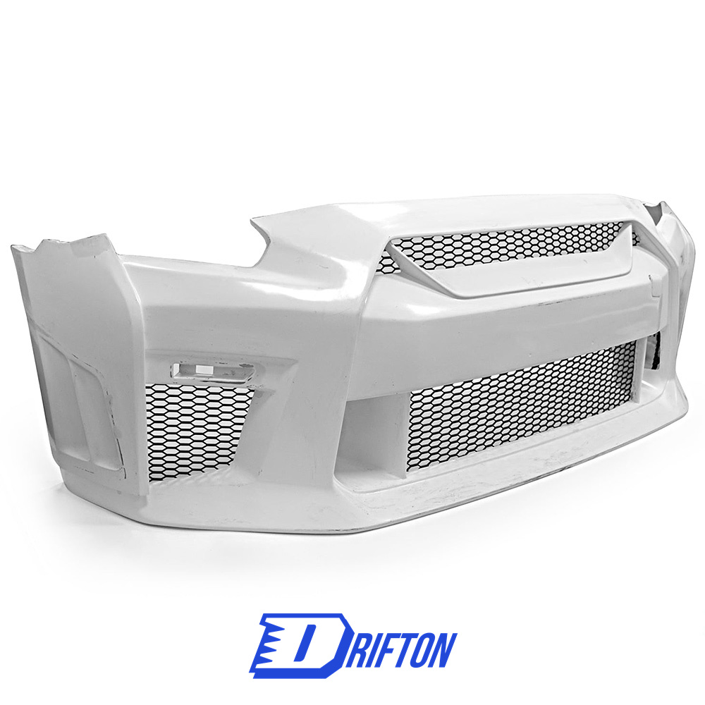 CMST V2 Style Half Carbon Fiber Front Bumper For Nissan R35 GTR 2008-2016