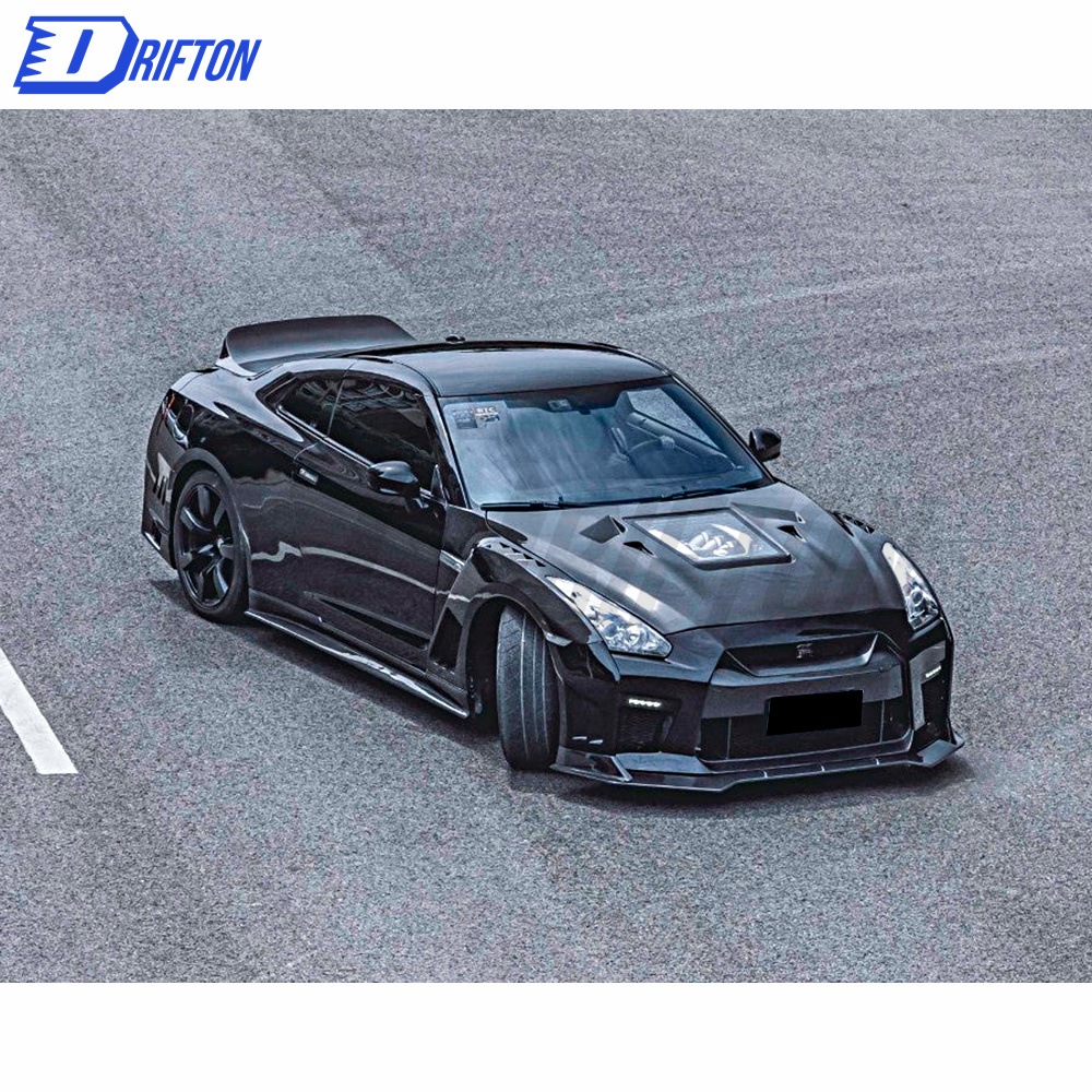 CMST V2 Style Half Carbon Fiber Front Bumper For Nissan R35 GTR 2008-2016