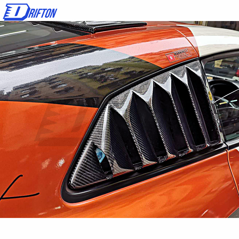 TopSecret-Style Forged Carbon Fiebr Side Window Louver FOR NISSAN R35 GTR 2008-2019