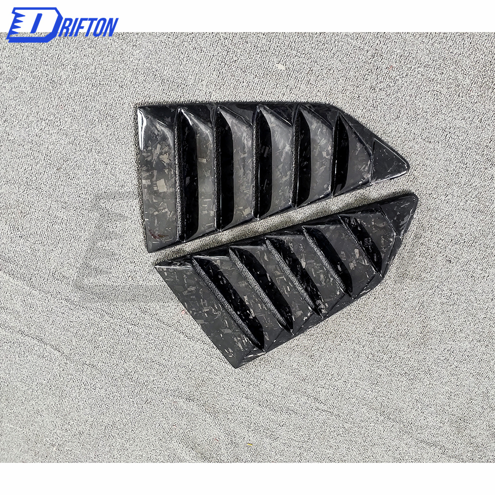 TopSecret-Style Forged Carbon Fiebr Side Window Louver FOR NISSAN R35 GTR 2008-2019