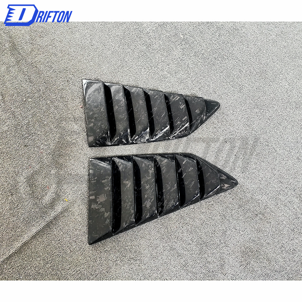 TopSecret-Style Forged Carbon Fiebr Side Window Louver FOR NISSAN R35 GTR 2008-2019