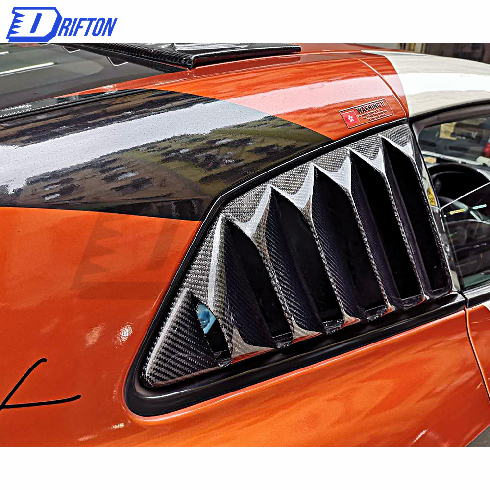 TopSecret-Style Forged Carbon Fiebr Side Window Louver FOR NISSAN R35 GTR 2008-2019