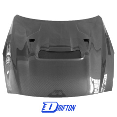 17Ver.Varis-Style Double Side Carbon Fiber Cooling Hood For Nissan R35 GTR 2017-2019