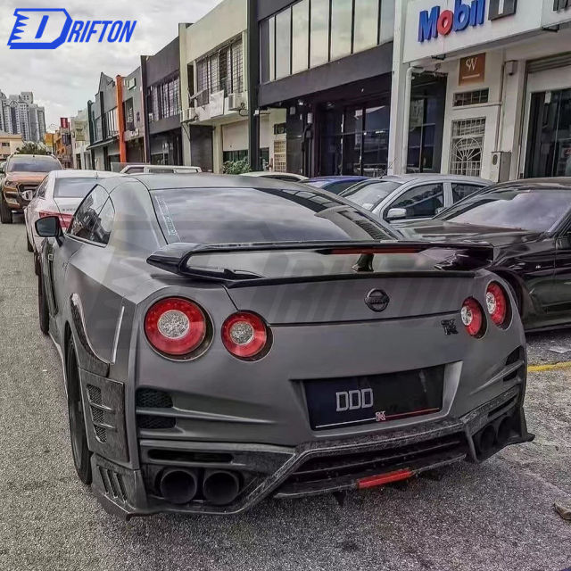 Top Secret Style Full Carbon Fiber Rear Bumper Assembly For Nissan R35 ...