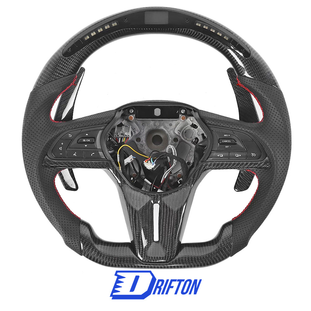 Customize Style Steering Wheel With LED Shift Light and shift paddle For Nissan R35 2017-2019