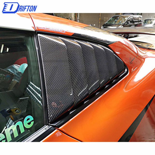 TopSecret-Style Forged Carbon Fiebr Side Window Louver FOR NISSAN R35 GTR 2008-2019