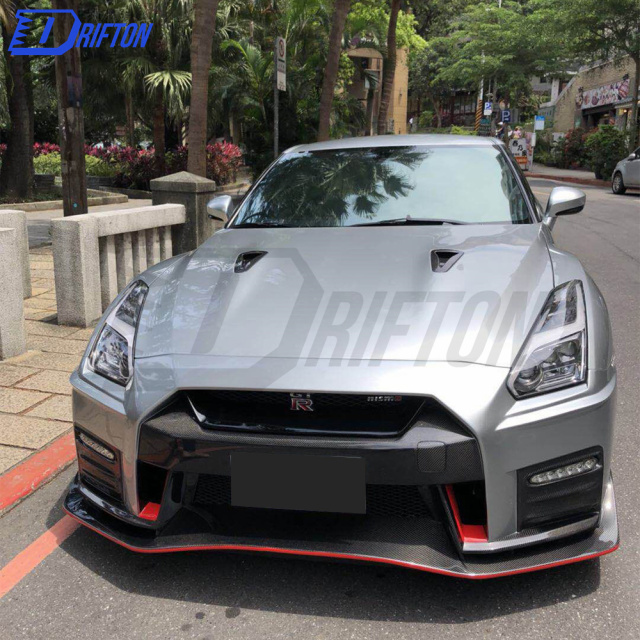 Nismo 2017 Version Style Half Carbon Fiber Front Bumper For Nissan R35 ...