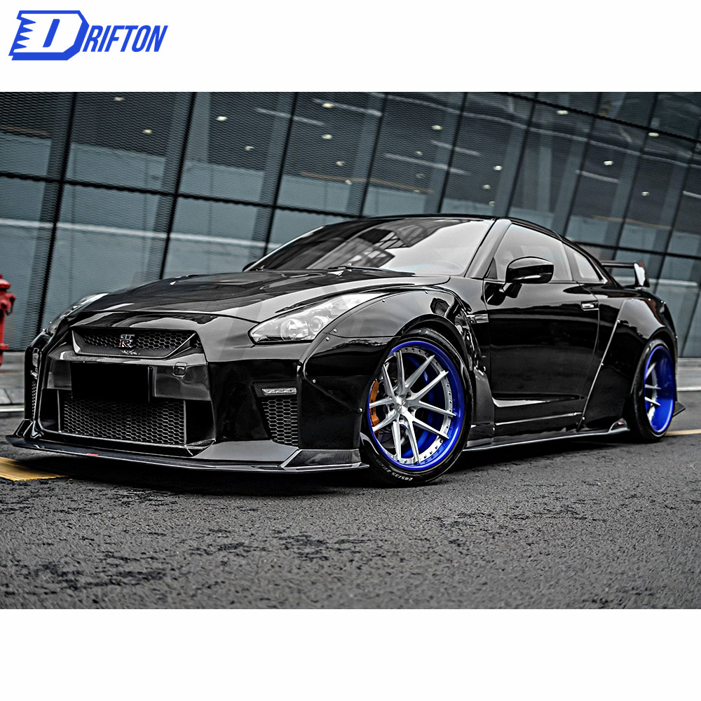 CMST Style Carbon Fiber Side Skirt For Nissan R35 GTR 2008-2016