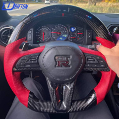 Customize Style Steering Wheel With LED Shift Light and shift paddle For Nissan R35 2017-2019