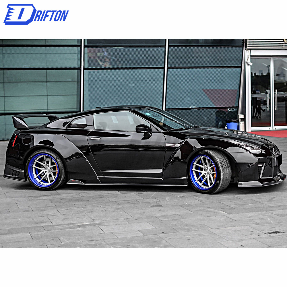 CMST Style Carbon Fiber Side Skirt For Nissan R35 GTR 2008-2016