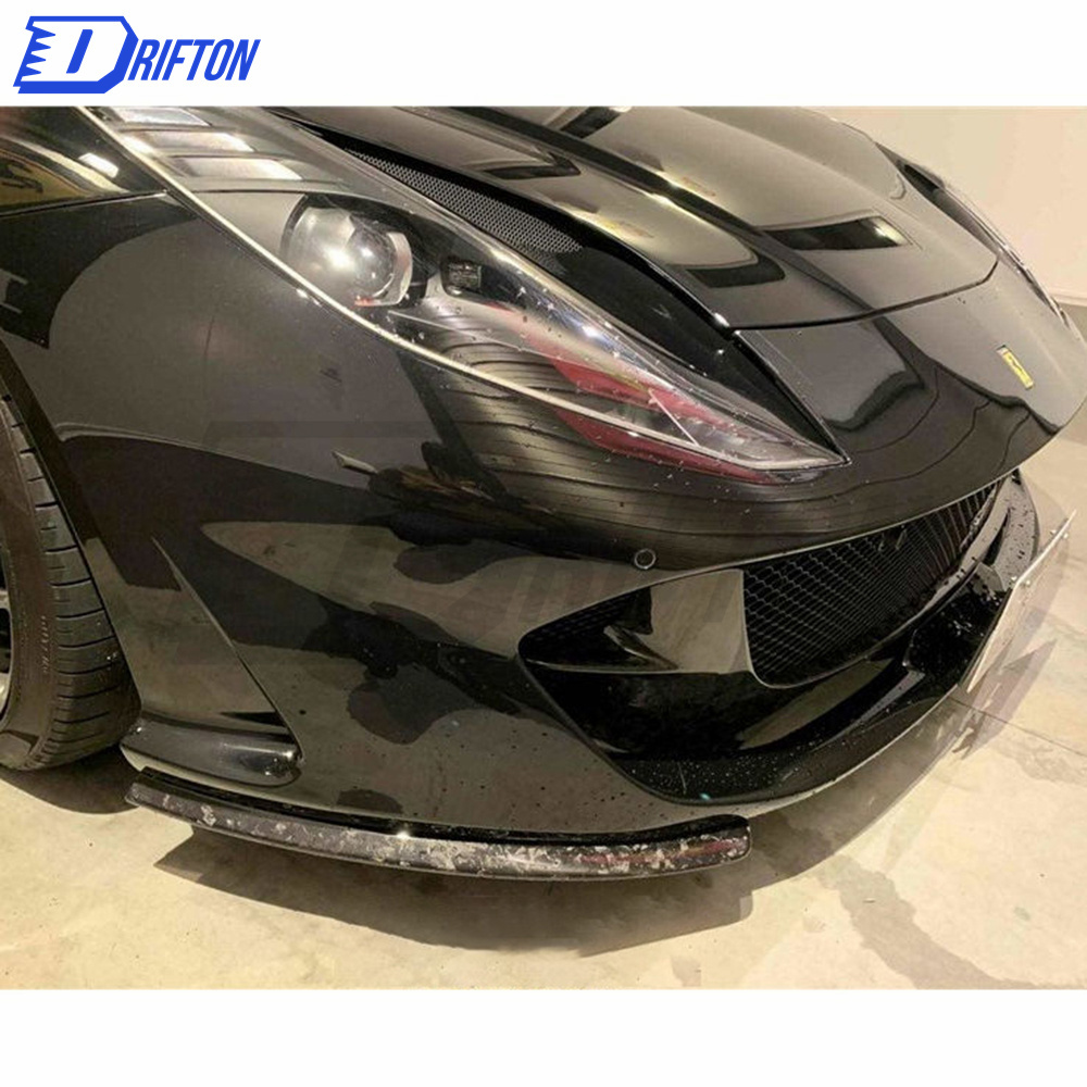 OEM Style Forged Dry Carbon Fiber Front Lip For Ferrari 812 Superfast GTS 2017-2023