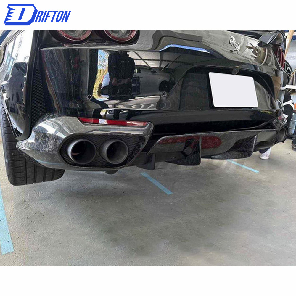 OEM Style Forged Dry Carbon Fiber Rear Diffuser For Ferrari 812 Superfast GTS 2017-2023