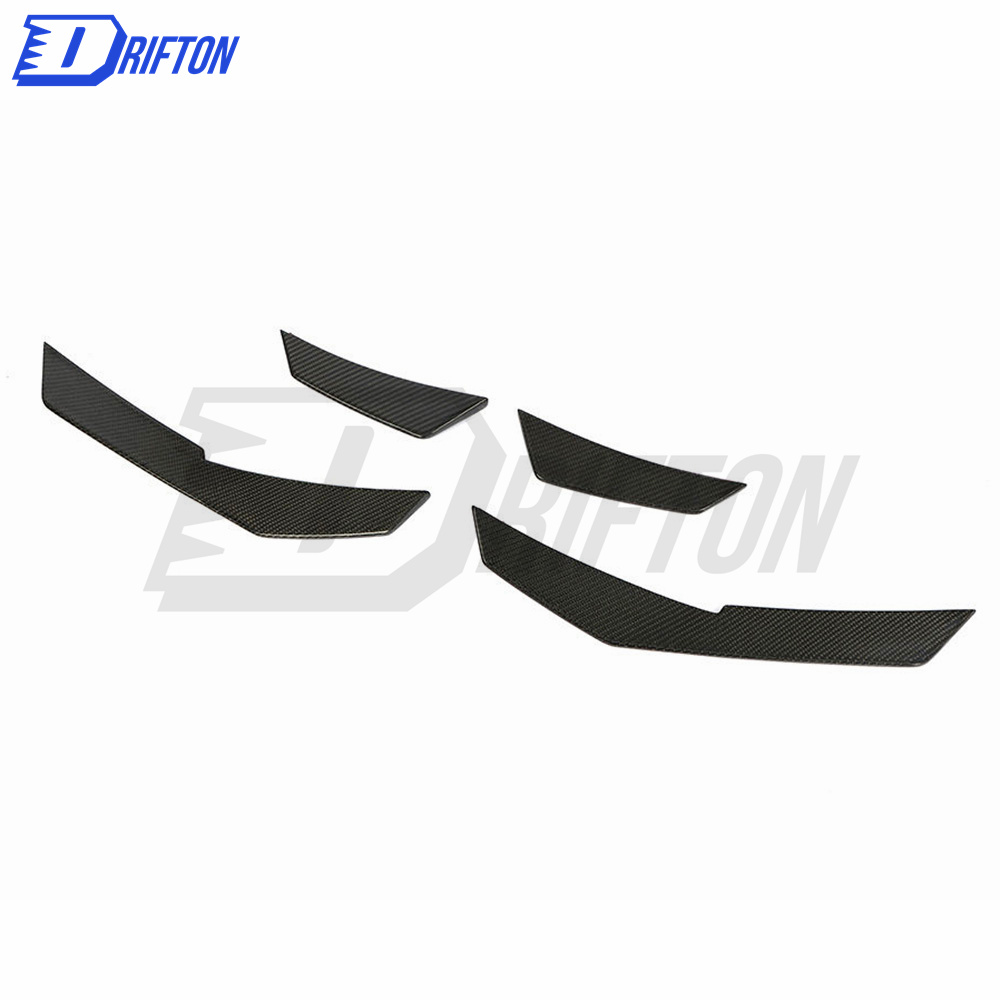 Carbon Fiber Front Bumper Canards For Audi R8 V10 2016-2018