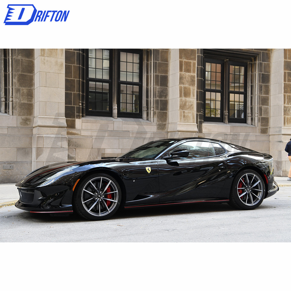 Dry Carbon Fiber Exhaust Heatshield Surround Replacement For Ferrari 812 2017-2018