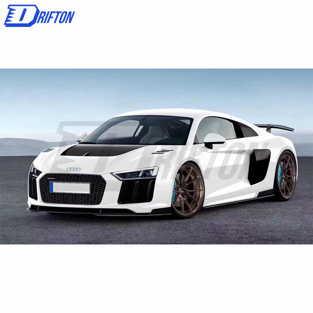 Oking Style Both Side Carbon Fiber Hood For Audi R8 2016-2019