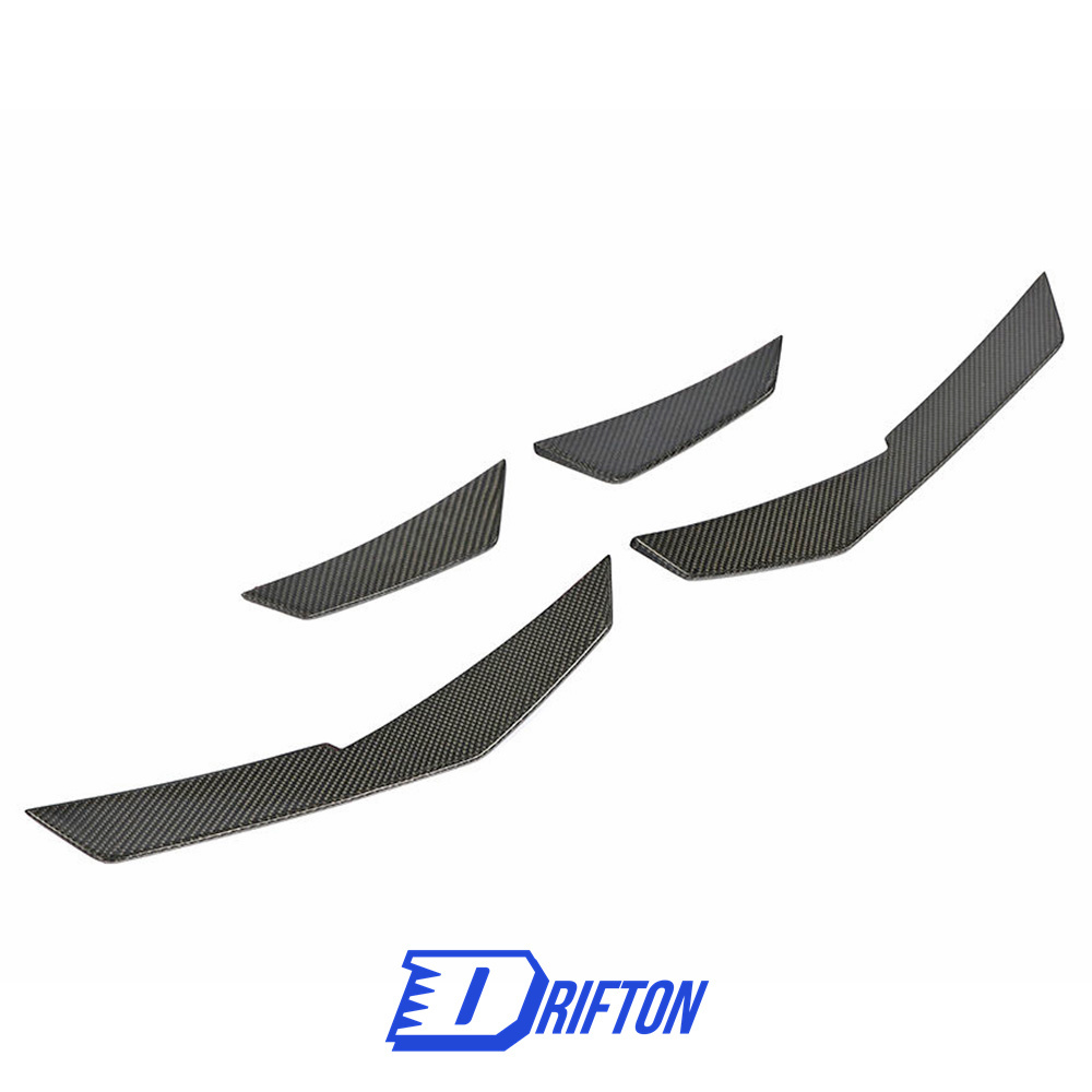 Carbon Fiber Front Bumper Canards For Audi R8 V10 2016-2019