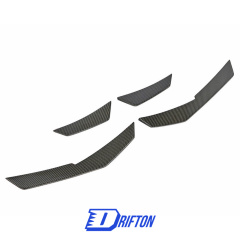Carbon Fiber Front Bumper Canards For Audi R8 V10 2016-2019