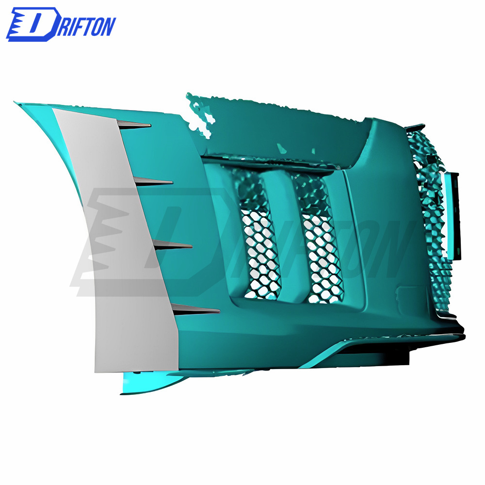 Dry Carbon Fiber Front Bumper Canards For Audi R8 2016-2019