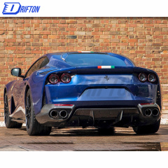 Dry Carbon Fiber Exhaust Heatshield Surround Replacement For Ferrari 812 2017-2018