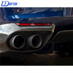 Dry Carbon Fiber Exhaust Heatshield Surround Replacement For Ferrari 812 2017-2018