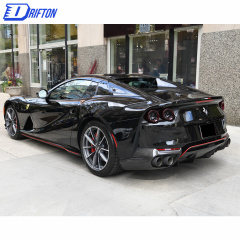 Dry Carbon Fiber Exhaust Heatshield Surround Replacement For Ferrari 812 2017-2018