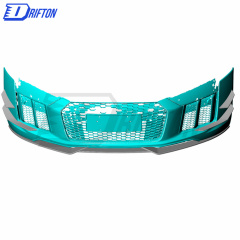 Carbon Fiber Front Bumper Canards For Audi R8 V10 2016-2019