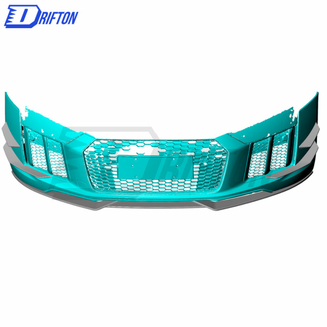 Carbon Fiber Front Bumper Canards For Audi R8 V10 2016-2019