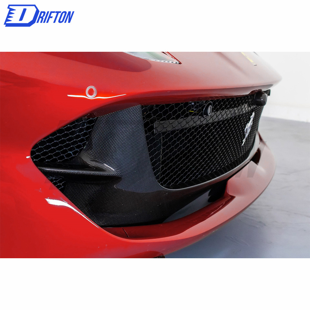 Dry Carbon Fiber Bumper Aero Insert Replacement For Ferrari 812 Superfast GTS 2017-2023
