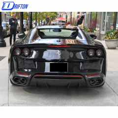 Dry Carbon Fiber Exhaust Heatshield Surround Replacement For Ferrari 812 2017-2018