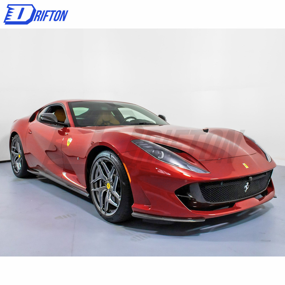 Forged Dry Carbon Fiber Bumper Aero Insert Replacement For Ferrari 812 Superfast GTS 2017-2023