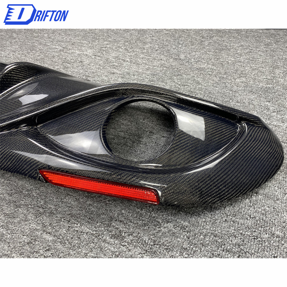 B Style Carbon Fiber Rear Diffuser For Alfa Romeo Giulia Base Ti 2016-2018