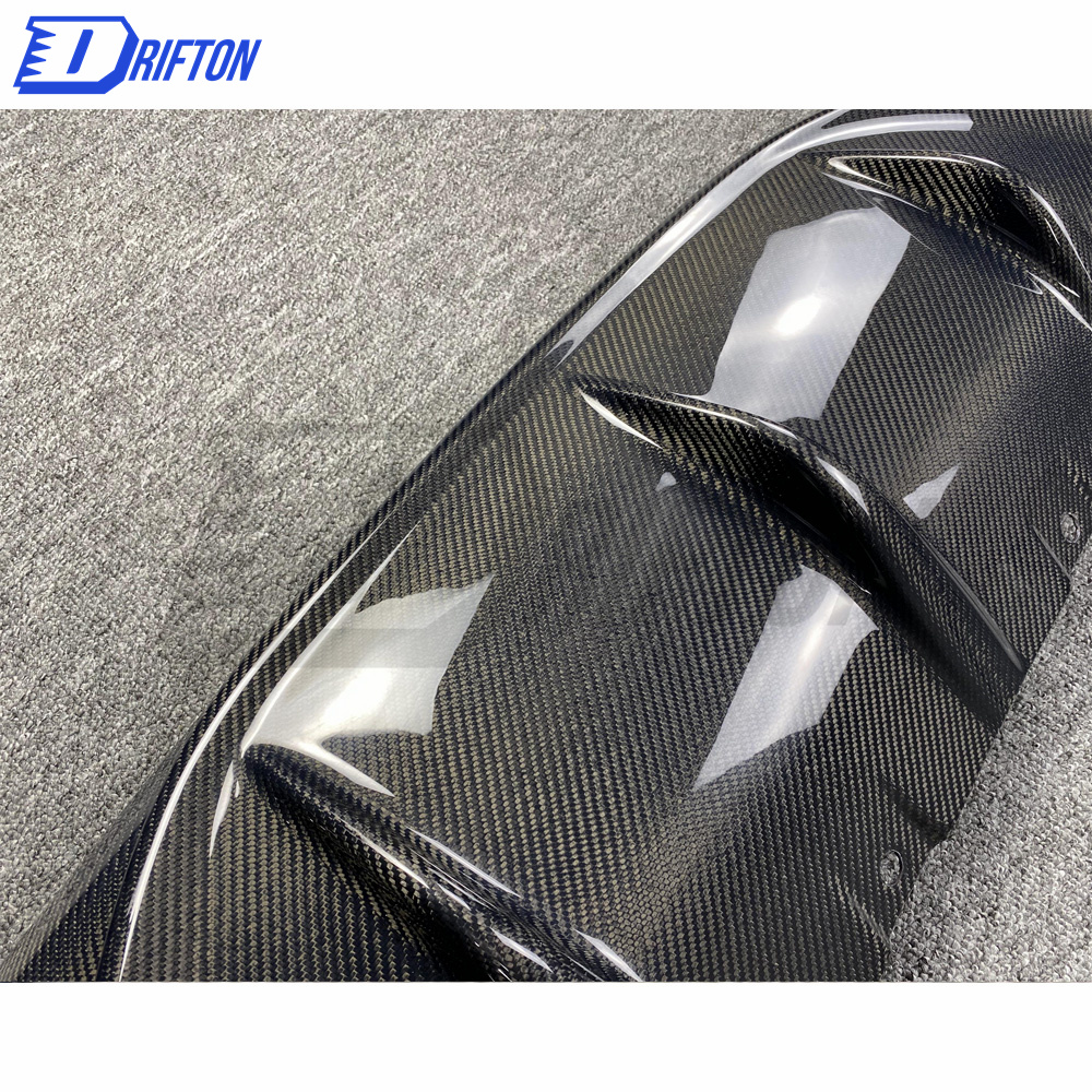 B Style Carbon Fiber Rear Diffuser For Alfa Romeo Giulia Base Ti 2016-2018