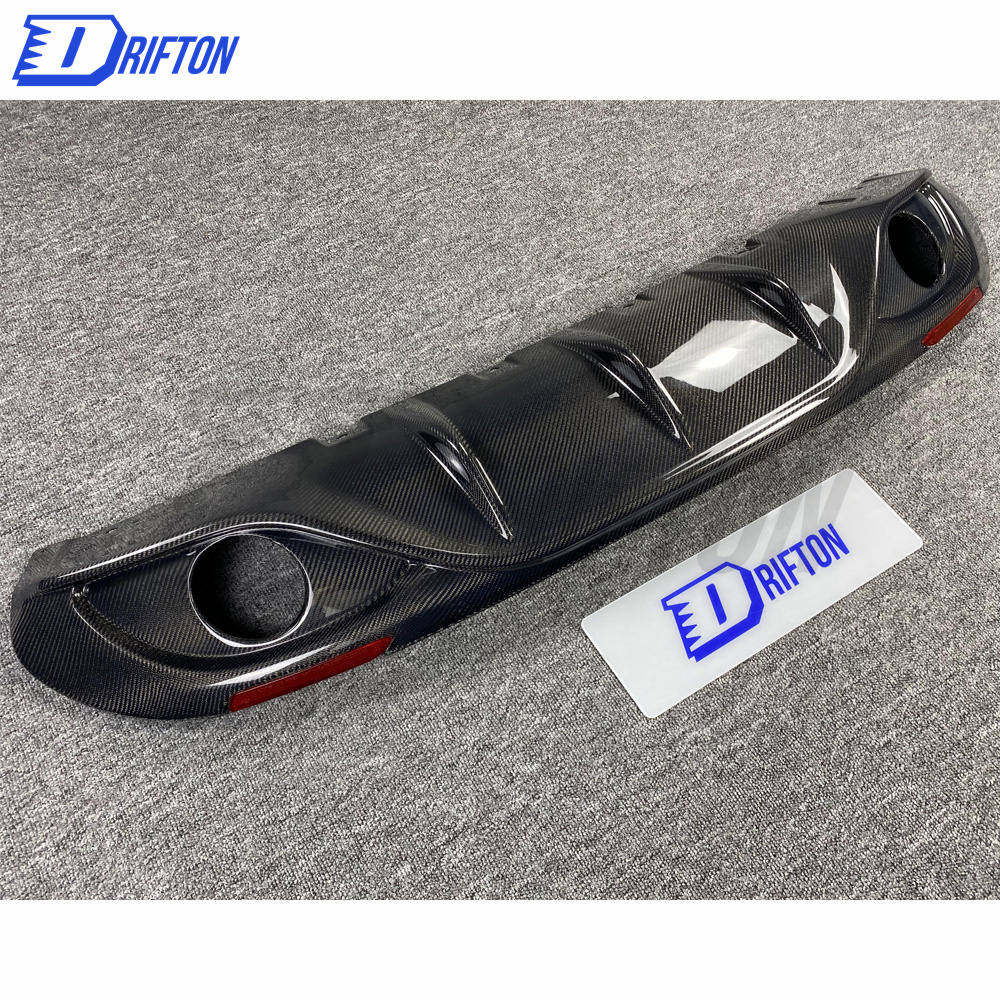 B Style Carbon Fiber Rear Diffuser For Alfa Romeo Giulia Base Ti 2016-2018