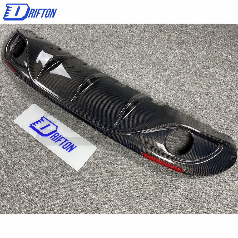 B Style Carbon Fiber Rear Diffuser For Alfa Romeo Giulia Base Ti 2016-2018
