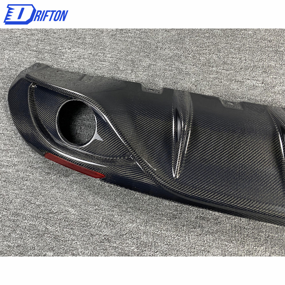 B Style Carbon Fiber Rear Diffuser For Alfa Romeo Giulia Base Ti 2016-2018