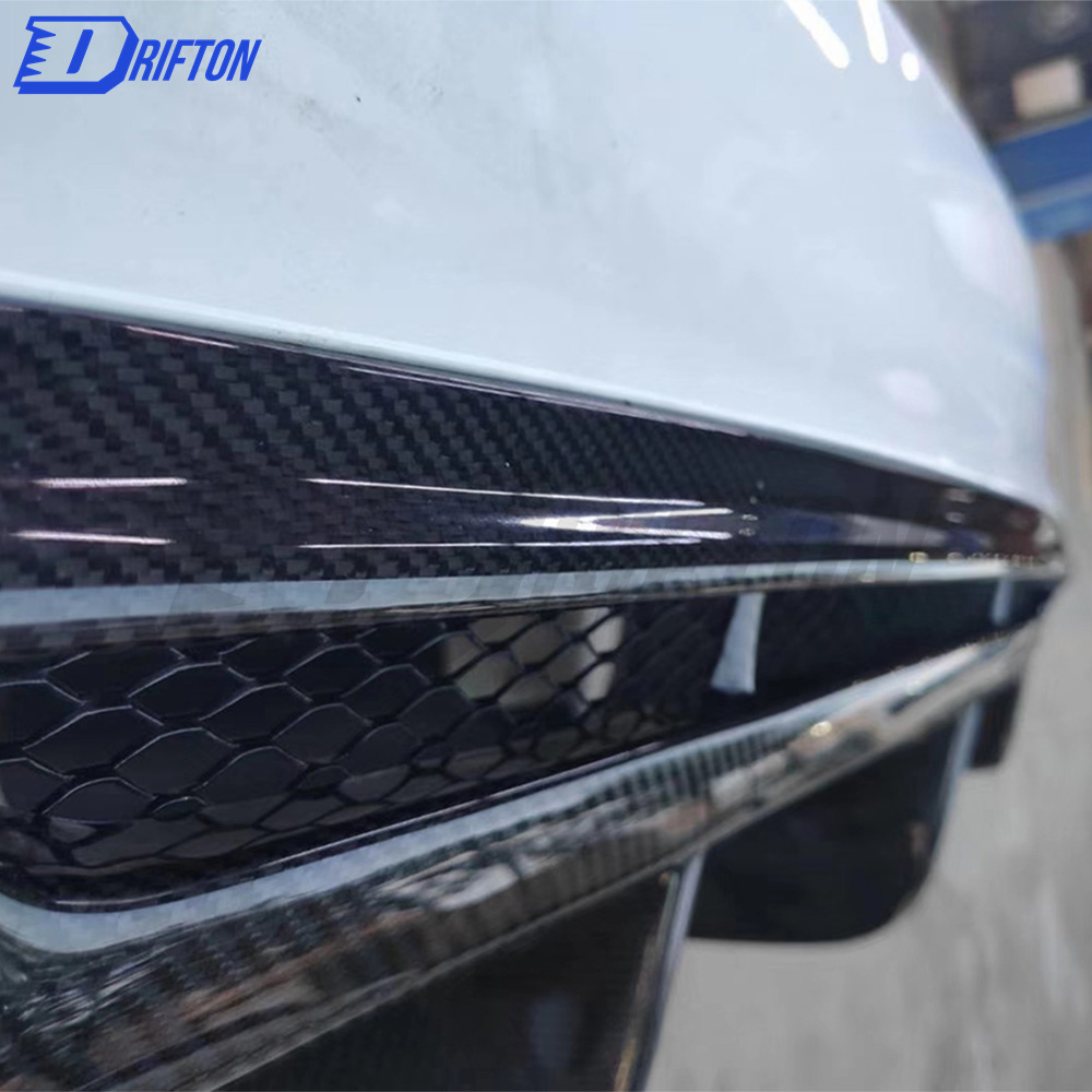 Quadrifoglio Style Carbon Fiber Rear Diffuser For Alfa Romeo Giulia Base Ti 2016-2018