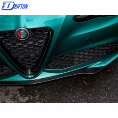 Quadrifoglio Style Carbon Fiber Front Lip For Alfa Romeo Giulia Base Ti 2016-2018